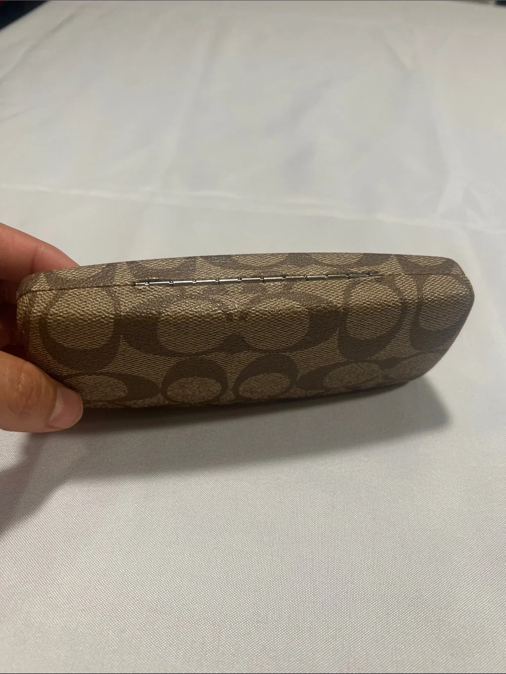 Coach Brown Signature Canvas Sunglass Case